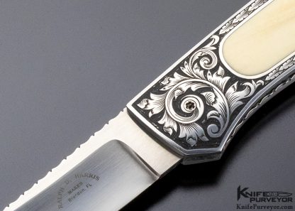 Ralph Dewey Harris Custom Knife Sole Authorship Engraved Interframe Scale Release - Image 2