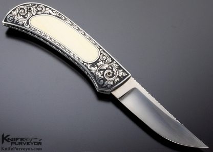 Ralph Dewey Harris Custom Knife Sole Authorship Engraved Interframe Scale Release - Image 3
