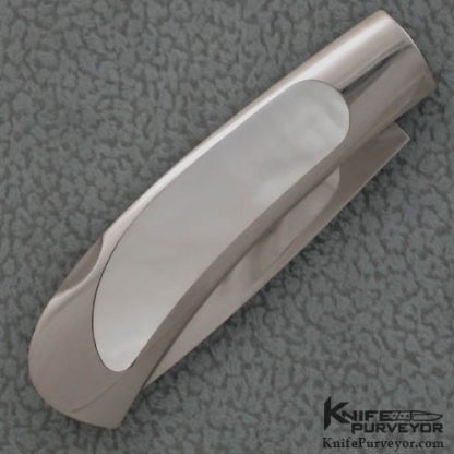 Ralph Dewey Harris Custom Knife Mother of Pearl Lockback Interframe - Image 3