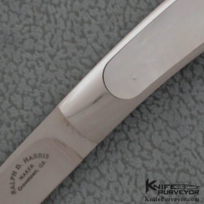Ralph Dewey Harris Custom Knife Mother of Pearl Lockback Interframe - Image 2
