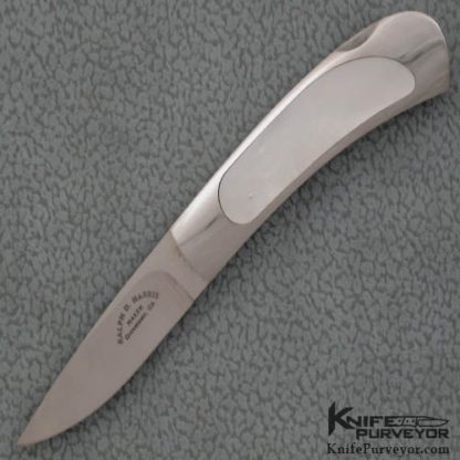 Ralph Dewey Harris Custom Knife Mother of Pearl Lockback Interframe