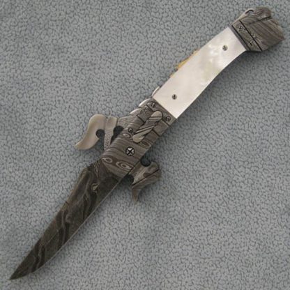 Ralph Selvideo Custom Knife: Advanced Guard Pearl Automatic