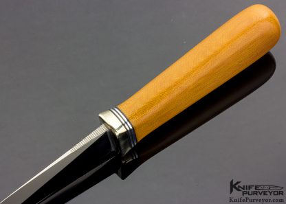 Randall Made Custom Knife Gambler with Honey Linen Micarta - Image 5