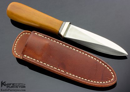 Randall Made Custom Knife Gambler with Honey Linen Micarta - Image 3
