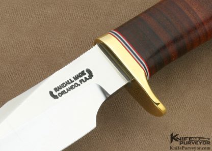 Randall Custom Knife Stacked Leather Handle "Gamester" - Image 2