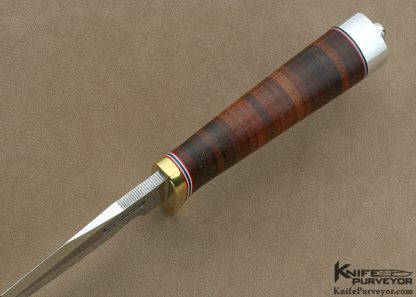Randall Custom Knife Stacked Leather Handle "Gamester" - Image 4
