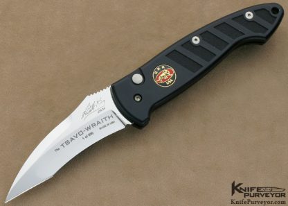 Randall King Knives Tsavo-Wraith Button Release Black Aluminum & Mirror Polished ATS 1 of 500