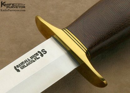 Randall Knives Model #12-6 Green Canvas Micarta Sportsman Bowie - Image 2
