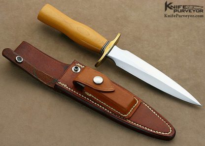 1970's Randall Knife Model #2-6 Fighting Stilettowith Johnson Rough Back Sheath - Image 5