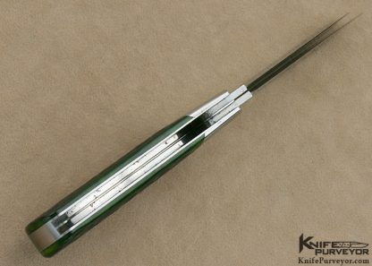 Ray Cover Custom Knife Green Jigged Bone 2 Bladed Slip Joint - Image 5
