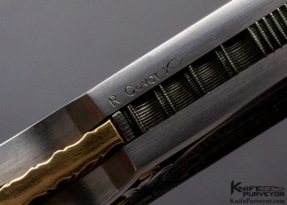 Joe Kious Custom Knife "Wall Street" Engraved by Ray Cover Jr. Lockback Auto - Image 12