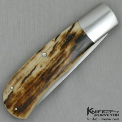 Ray Cover Custom Knife Mammoth Ivory Slipjoint - Image 3