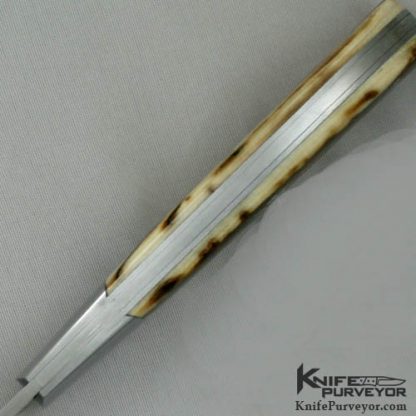 Ray Cover Custom Knife Mammoth Ivory Slipjoint - Image 4