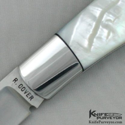 Ray Cover Custom Knife Mother of Pearl Slipjoint - Image 2