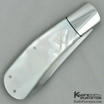Ray Cover Custom Knife Mother of Pearl Slipjoint - Image 3