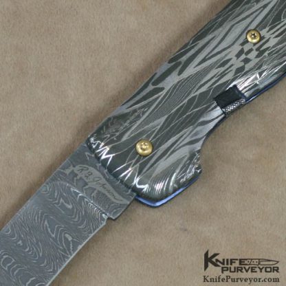R.B. Johnson Custom Knife Damascus Automatic - Image 2