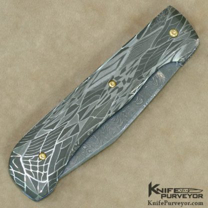 R.B. Johnson Custom Knife Damascus Automatic - Image 3