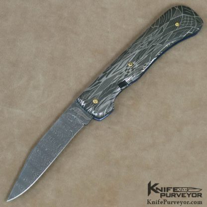 R.B. Johnson Custom Knife Damascus Automatic