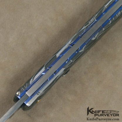 R.B. Johnson Custom Knife Damascus Automatic - Image 4