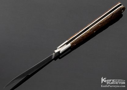 Reese Bose Custom Knife Brown Jigged Bone Jack Slip Joint - Image 7