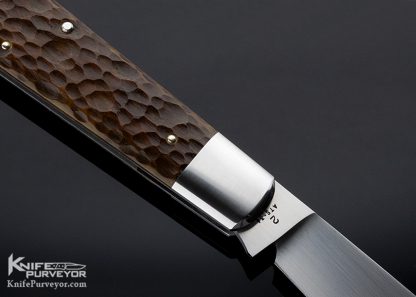 Reese Bose Custom Knife Brown Jigged Bone Jack Slip Joint - Image 5