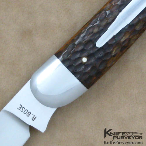Reese Bose Custom Knife #7 Remington Model R1613 Fish Bullet Slipjoint - Image 2