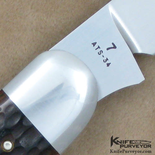 Reese Bose Custom Knife #7 Remington Model R1613 Fish Bullet Slipjoint - Image 4