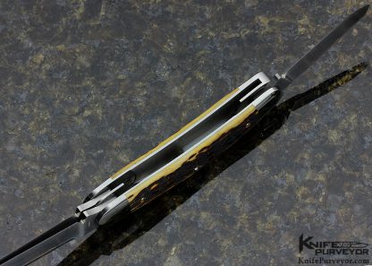 Reese Bose Custom Knife  3 Blade Jigged Bone Sowbelly Slipjoint - Image 6