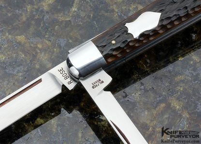 Reese Bose Custom Knife 2 Blade Jigged Bone Doctor's Knife - Image 2