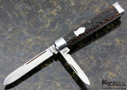 Reese Bose Custom Knife 2 Blade Jigged Bone Doctor's Knife