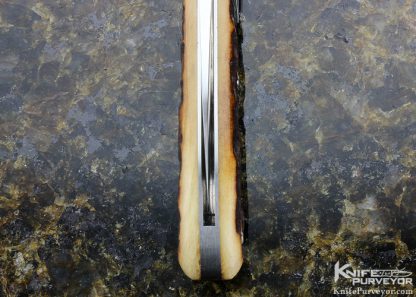 Tony Bose Custom Knife Napanoch Jigged Bone Teardrop Slipjoint with Shield - Image 8