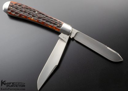 Reese Bose Custom Knife Jigged Bone Trapper #2 - Image 3