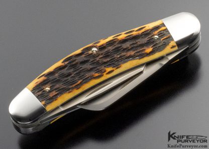 Reese Bose Custom Knife Jigged Bone 3 Blade Sowbelly Slip Joint - Image 7