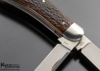 Reese Bose Custom Knife 3 Blade Jigged Bone Sowbelly Slip Joint - Image 4