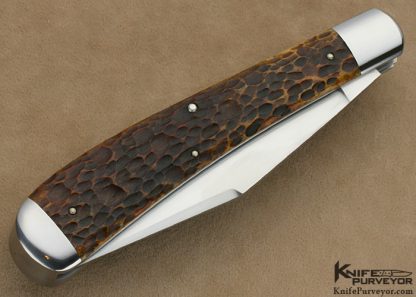 Reese Bose Custom Knife Jigged Bone Remington Bullet R-1263 Slip Joint #5 - Image 3