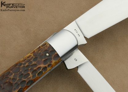 Reese Bose Custom Knife Jigged Bone Remington Bullet R-1263 Slip Joint #5 - Image 4
