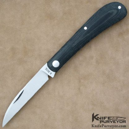 Reese Bose Custom Knife Wharncliff Shadow Pattern Slipjoint