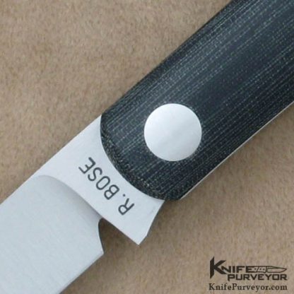 Reese Bose Custom Knife Wharncliff Shadow Pattern Slipjoint - Image 2