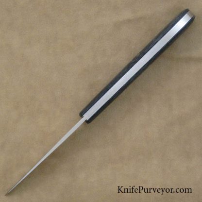 Reese Bose Custom Knife Shadow Pattern Black Micarta Wharncliff - Image 4