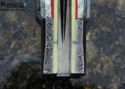 Reese Weiland Custom Knife  Extra Large Jerry Rados Turkish Twist Damascus Extra Large Swing Guard Automatic - Image 7