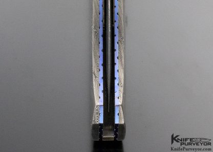 Reese Wieland Custom Knife All Damascus Auto Stiletto - Image 6