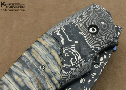 Reese Weiland Custom Knife Chuck Hawes & Mammoth Molar Jumbo Rastor Double Action Automatic Linerlock - Image 6