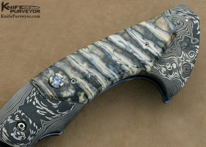 Reese Weiland Custom Knife Chuck Hawes & Mammoth Molar Jumbo Rastor Double Action Automatic Linerlock - Image 3