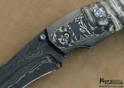 Reese Weiland Custom Knife Chuck Hawes & Mammoth Molar Jumbo Rastor Double Action Automatic Linerlock - Image 2