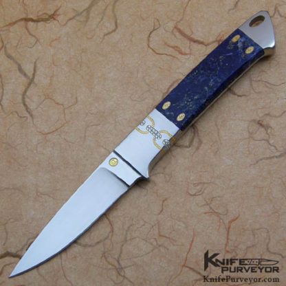 Reinhard Tschager Custom Knife Diamond & Lapis Integral