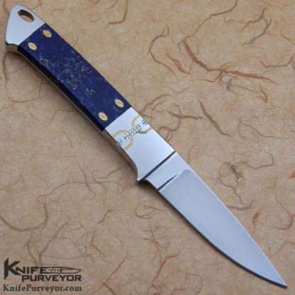 Reinhard Tschager Custom Knife Diamond & Lapis Integral - Image 5