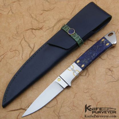 Reinhard Tschager Custom Knife Diamond & Lapis Integral - Image 3