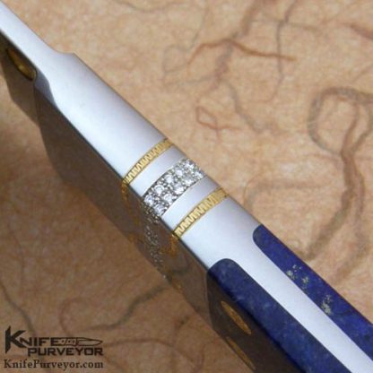 Reinhard Tschager Custom Knife Diamond & Lapis Integral - Image 4