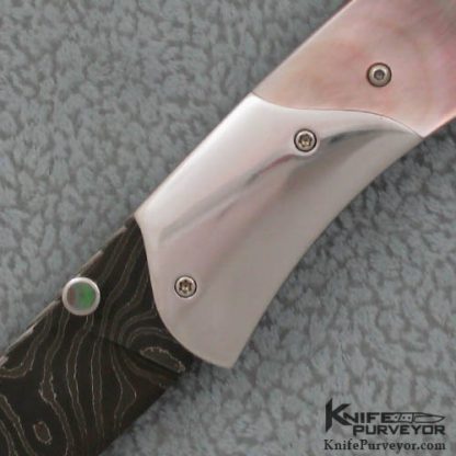 Rex Robinson Custom Knife Black Lip & Damascus Liner Lock - Image 2