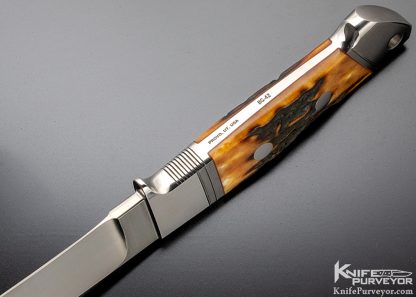 Ricardo Velarde Custom Knife Stag Integral Drop Point Hunter - Image 6